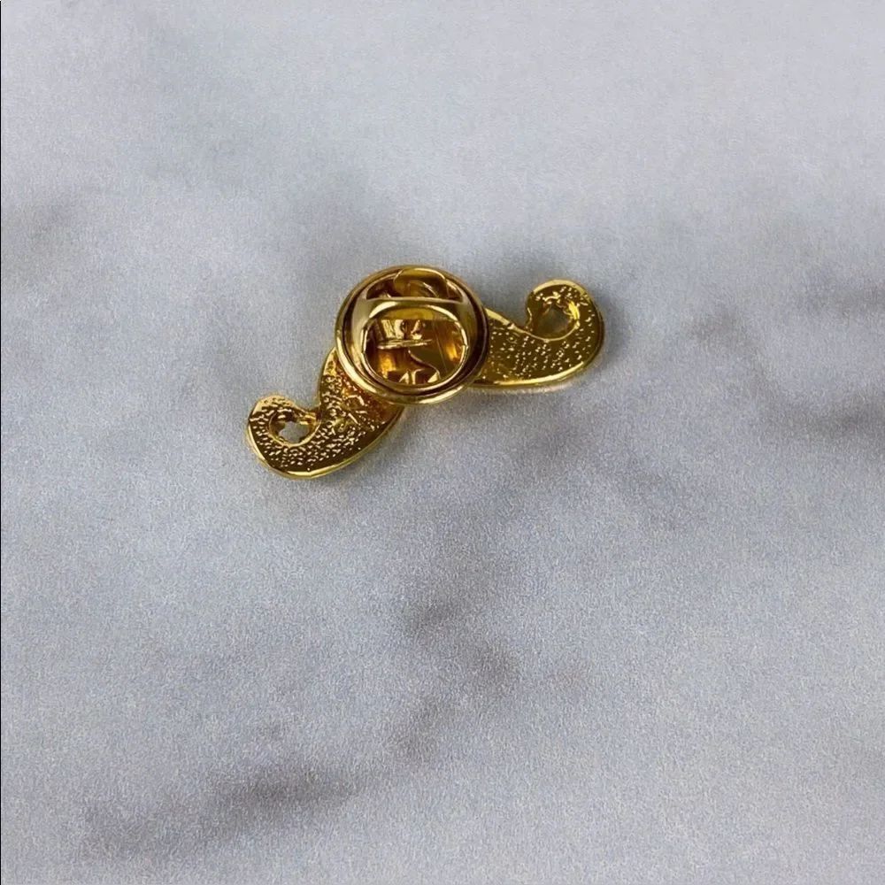 Mustache Enamel Pin/ Brooch - Picture 4 of 4